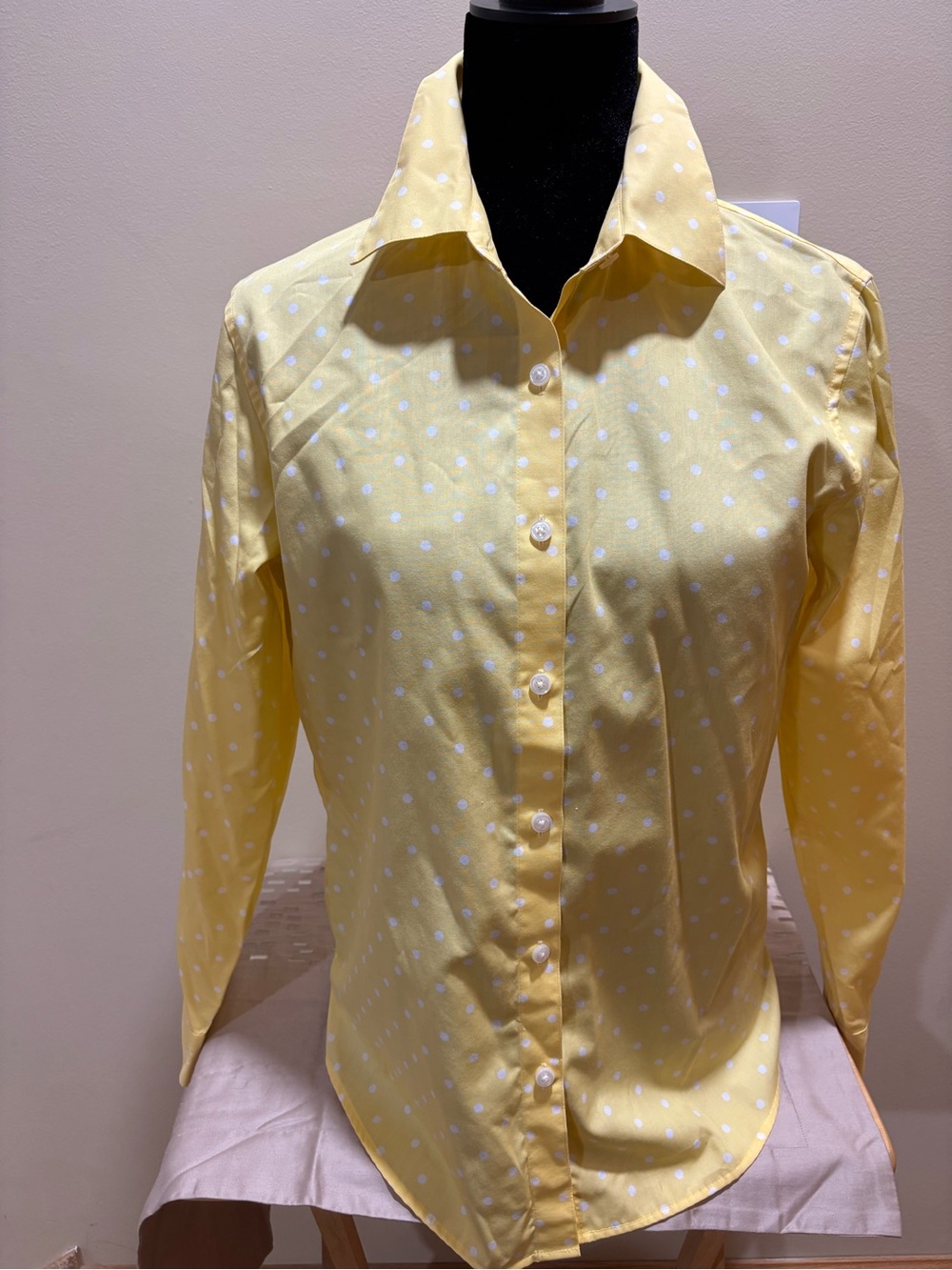 Orvis Yellow Polka Dot Button-Down Shirts via